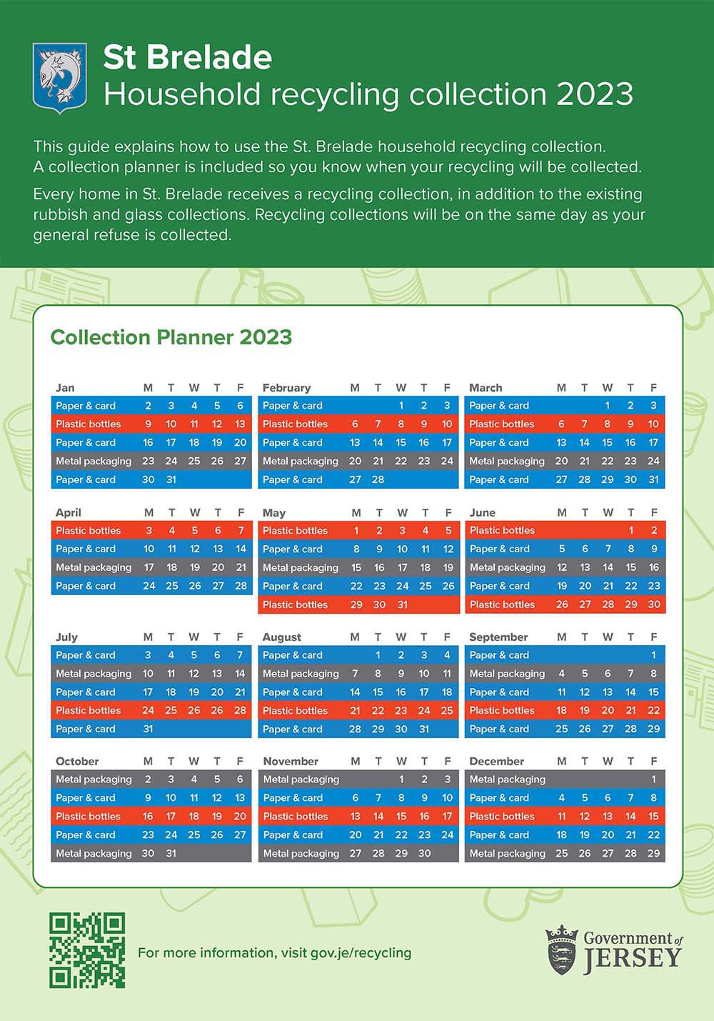 St Brelade Recycling Planner Premier Waste Management Jersey